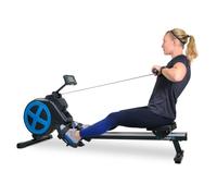 Rameur D'appartement Pliable Rower Ultra Résistance Magnétique Réglable 8 Niveaux, Roue D'inertie 2 Kg - Noir