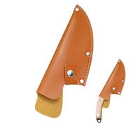 RAMGLYO 1 étui de protection en cuir synthétique pour couteau à désosser de 15,2 cm, protection de lame de couperet avec ceinture à boucle, fournitures de cuisine pour le camping et les activités de