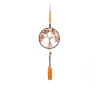 RAMGLYO Arbre de Vie, Décoration Suspendue pour Rétroviseur Intérieur, Pierres 7 Chakras, Cristaux de Guérison, Accessoire Voiture Intérieur, Reiki, Porte-Bonheur, Méditation, Décoration Fenêtre (E)