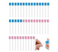 RAMGLYO Bâtonnets Éponge de Nettoyage 40 Pièces, Bleu & Rose - Pour un nettoyage en profondeur hygiénique et sans rayures des bouteilles, verres et recoins difficiles.