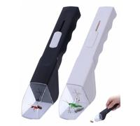 RAMGLYO Lot de 2 Attrape Insecte, Attrape Araignée (Noir/Blanc), Piège Vivant avec Manche Télescopique pour Distance de Sécurité | Capture Respectueuse et sans Tuer pour Maison