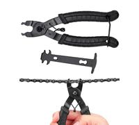 RAMGLYO Pince à Chaîne Vélo & Chaînette Noir, Kit 2-en-1 Outils Démontage Rapide, Diagnostic Usure Chaîne Pour Réparation Cyclisme
