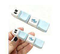 RAMGLYO Porte-clés Fidget, 1 Mini Clavier 4 Boutons Style Chat, Clics Haptiques, Accessoire Tactile Portable
