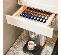 RAMIEYOO Plateau de rangement pour capsules de café, organiseur de tiroir compatible avec les capsules Nespresso Vertuo Vertuoline pour cuisine, maison, bureau (acrylique)