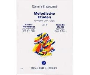 Ramin Entezami. Etudes Melodiques Violon. Vol. 3 - 4ème Position