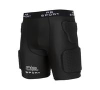 RAMIREZ BROTHERS - Short de protection et de chaleur rembourré pour le football, le basketball, le rugby et le handball, protection 3D pour le hips, le butt et le coccyx, Noir , M