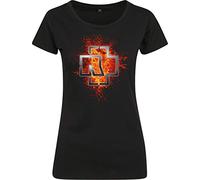 Rammstein Ladies Lava Logo Tee T-Shirt, Noir, M Femme
