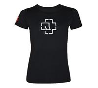 Rammstein T-Shirt pour Femmes Frauenshirt Logo Glow, L, Produit Officiel du Groupe