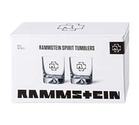 Rammstein Tumbler Lot de 2 boîtes en verre, avec logo, 0,29 l, produit officiel du groupe