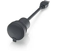 RAMO 22 F, USB, taille ronde, anneau avant noir, USB 3.0 type A avec câble 55 cm Adaptateur/prolongateur RAMO 22 F 1.10.099.002/0011 RAFI Contenu: 1 pc(s)