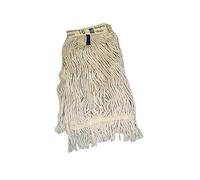 Ramon Hygiene Kentucky Balai à franges multiplis avec bande plate 340 g 340 g Tête de balai de rechange pour nettoyage de sol commercial, super absorbant et durable, étiquettes à code couleur