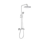 Ramon Soler Colonne de douche avec robinet monocommande chromé avec barre télescopique et accessoires série Blautherm