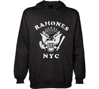 Ramones - Felpa # M Black Unisex # Retro Eagle New York City