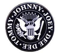 Ramones Lot de 4 broches en émail - Accessoire de ruban punk