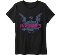 Ramones - Ramones T Shirt Purple Eagle Band Logo Nouveau Officiel Homme Noir Size M
