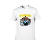 Ramones Road to Ruin 1978 Punk Rock Mens Tshirt Black Round Neck Short Sleeves Size L