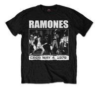 Ramones - T-Shirt # L Black Unisex # CBGB 1978 [Import]