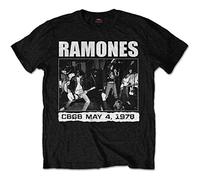 Ramones - T-Shirt # L Black Unisex # CBGB 1978 [Import]