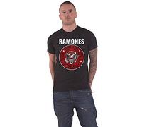 Ramones - T-Shirt # M Black Unisex # Red Fill Seal [Import]
