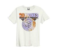 Amplified Clothing Ramones 'Tie Dye Shield' (Natural) T-Shirt (Large)