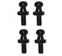 Ramor Strutz Lot de 4 boulons à tige sphérique pour vérins à gaz, couvercle de coffre, hayon ou capot. Boule de 10 mm, filetage de 15 mm de long, filetage M6.