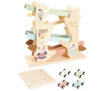 Ramp Race Toy Car Wooden Interactive Hand-Eye Training Game