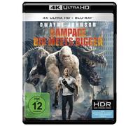RAMPAGE: BIG MEETS BIGGER - DWAYNE JOHNSON,NAOMIE HARRIS,2 ULTRA HD BLU-RAY NEUF
