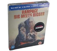 Rampage Blu-Ray 3d + 2d Blu-Ray Steelbook Dwayne Johnson 2018 Limitée Region B