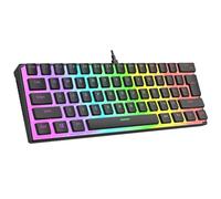 Rampage RADIANT K11 Black Type-C Connected RGB Pudding Keyboard US Layout Red Switch Gaming Keyboard Gaming Keyboard