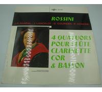 Rampal/Lancelot/Coursier/Hongne - 4 quatuors pour flûte, clarinette, cor et basson - Rossini LP