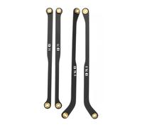 RampCrab High Clearance Lot de 4 maillons pour SCX24 Gladiator & Dodge Power Wagon, ensemble de maillons en acier, seulement arrière, 4 pièces, noir