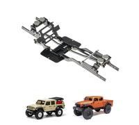 RampCrab Kit de châssis en fibre de carbone pour SCX24, dérapage coudé à 7°, kit de châssis LCG pour SCX24 Gladiator & Dodge Power Wagon