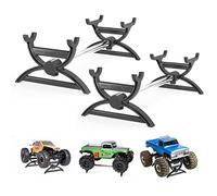 RampCrab Lot de 2 supports de voiture RC pour AX24 Fcx24 Crawler Upgrades Parts 1/24 RC Car Display Stand pour FCX24, SCX24 C10 Deadbolt JLU B-17 Gladiator Accessoires de mise à niveau SCX24 Essieu avant et support d'essieu arrière