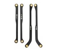 RampCrab Lot de 4 maillons en acier pour SCX24 GX 470, seulement arrière, 4 pièces, noir