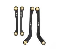 RampCrab Lot de 4 maillons pour pêne dormant SCX24 et GX 470, maillons en acier, seulement avant, 4 pièces, noir