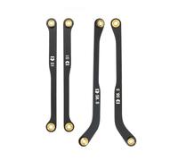 RampCrab Lot de 4 maillons pour SCX24 Bronco, C10, Wrangler JLU, maillons en acier, seulement arrière, 4 pièces, noir