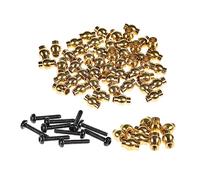 RampCrab Lot de 60 embouts à rotule pour SCX24 AX24, 60 pièces en laiton, pièces pour voiture à chenilles 1/24 RC, accessoires en laiton livrés avec vis