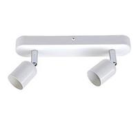 Rampe 2 spots, fer blanc Basic Blanc G