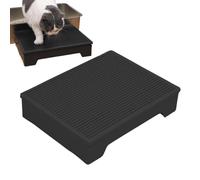 Rampe À Déchets À Fente - Tabouret À Pédale De Tamisage Incliné Gris Antidérapant, Pente D'urine D'entraînement, Pont D'hygiène Moderne | L'accessoire De Grille De Filtre Gris Soutient La