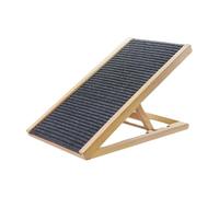 Rampe À Gratter pour Chat Planche À Gratter Escalier Griffoir Bois Naturel Structure Robuste Pliable Portable Idéal Chats Grands Moyens Petits Accès Hauteurs Dimensions 70x34cm
