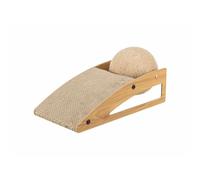 Rampe à griffer avec Balle, Carton à griffer/MDF, 40 × 17 × 20 cm