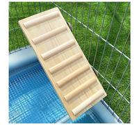 Rampe antidérapante en bois pour chinchillas, hérissons et hamsters - Marches utilitaires anti-mastication et plate-forme de saut (50 x 18 cm) - Accessoire idéal pour petits animaux