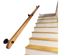 rampe Barre d'appui en bois for rampe d'escalier, contre le mur, kit de barre d'appui for loft for personnes âgées et enfants, for hôpital et maison escalier(120cm)