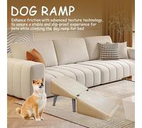 Rampe Chien - Bois Et Tissu 30x30x35cm | Rampe Antidérapante Multi-Usage pour Chats Chiens | Escaliers Pliables 2 en 1 pour Animaux, Intérieur Et Voiture