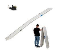 Rampe d’Accès Aluminium Baumarktplus Klappable 307 cm 450 kg Grise