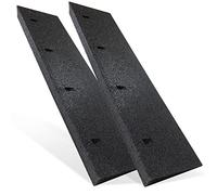 Rampe d’accès en caoutchouc noir - Largeur : 50 - 100 cm - Hauteur : 45 - 70 - 110 mm - Cale en caoutchouc pour fauteuil roulant, seuil de porte, voiture