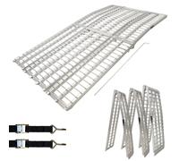 Rampe d’Accès Pour Moto Baumarktplus, Rampe Pliable, 3 Rampes, 305 cm, 680 kg