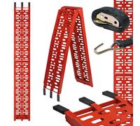 Rampe d’Embarquement Moto Klappable TRUTZHOLM Aluminium Rouge 340 kg 228 cm