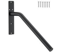 Rampe d’Escalier Murale en Acier Alliage, Renforcée, Résistante à la Corrosion, pour Escaliers 1-3 Marches - Installation Facile, Usage Intérieur et Extérieur, Sécurité Optimal (Noire)