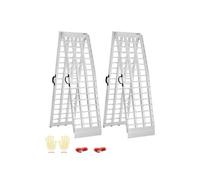 Rampe d'Accès Chargement Aluminium Capacité 907kg Stable Poignées Pour Moto VTT 2PCS
